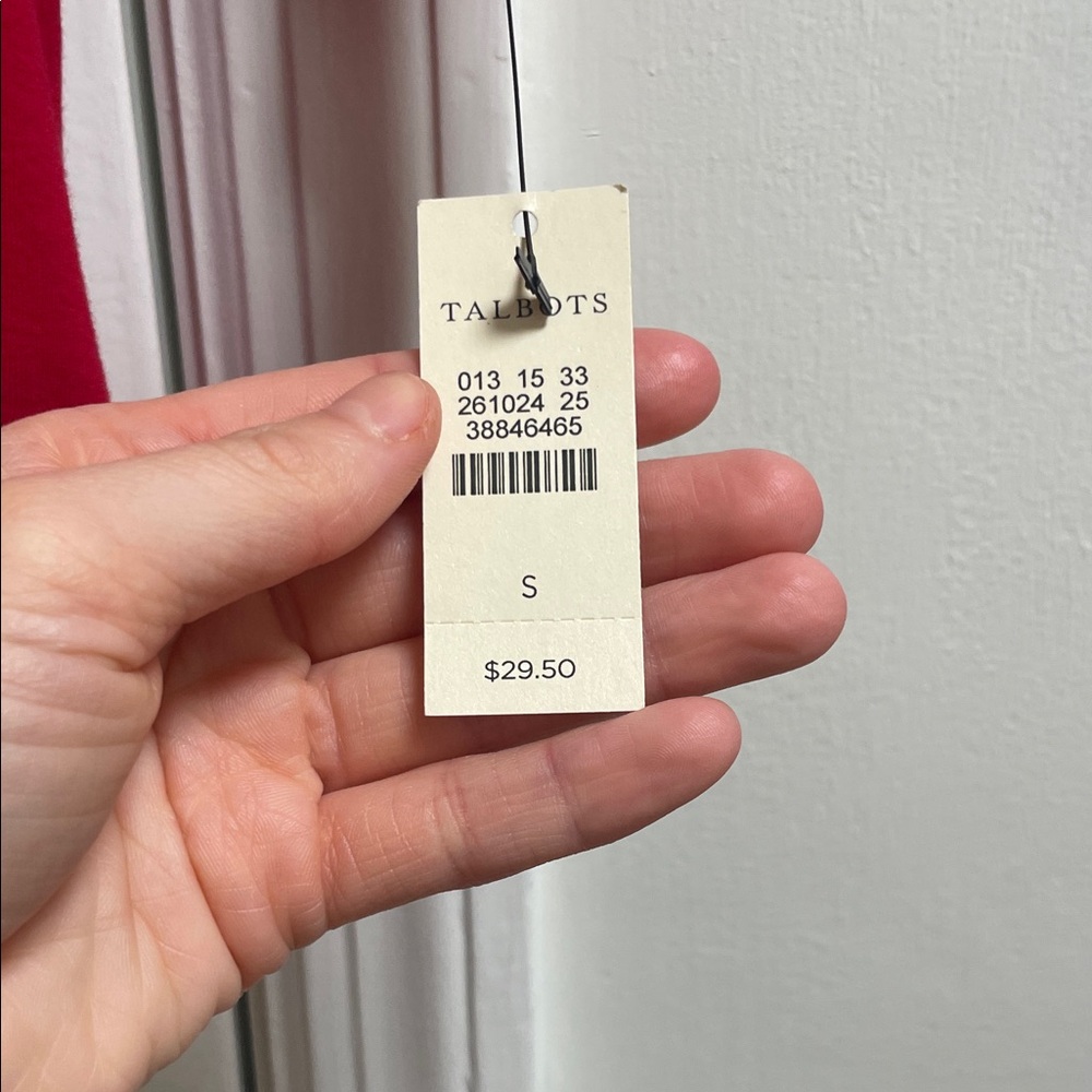 Talbots Vibrant Red Long Sleeve Top - Picture 2 of 3
